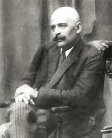 Gurdjieff seated, facing to the left